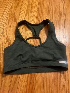 Bombshell power Ribbed racerback bralette- Dark Green medium
3/$75